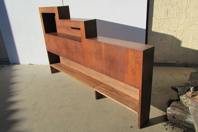 Cosy headboard, 30s in walnut