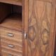 Art Deco sideboard in mahogany and mahogany burl. Splendid patina.