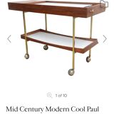 Desserte roulante bar server par Paul McCobb pour Salton Hotray