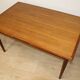 Danish Scandinavian extendable dining table in teak, 1960.