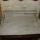 Dressing table and mirror in walnut, circa 1880