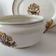 Pair of earthenware plates from Creil and Montereau, decorated with carnations, 1876-1920
