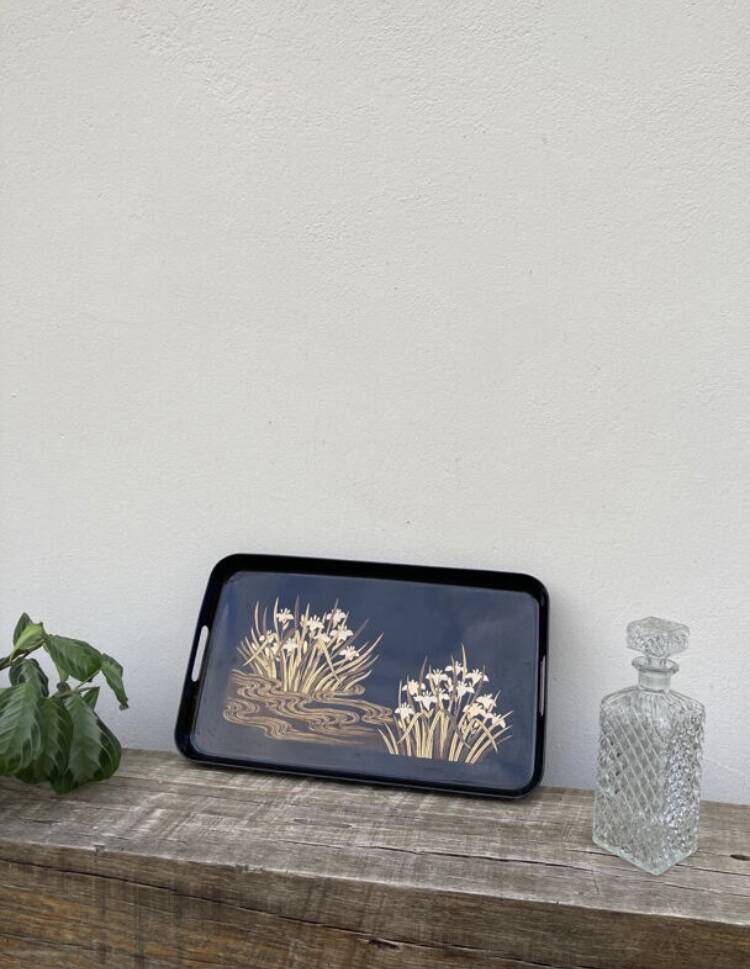 Black Japanese tray