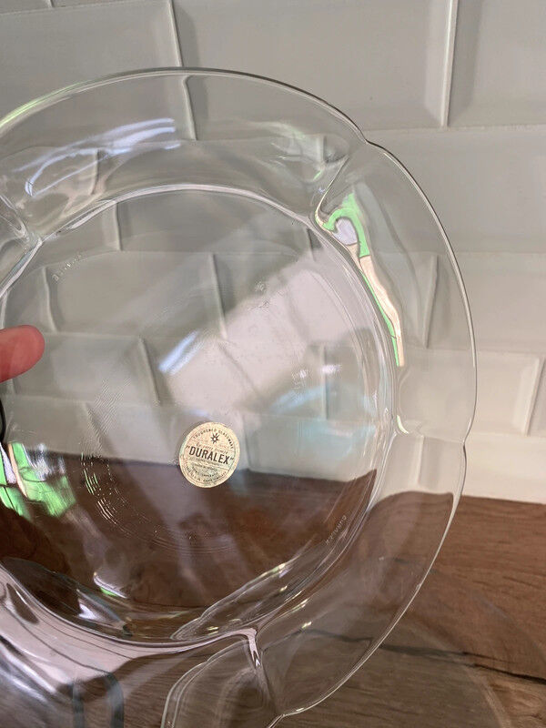 6 new Duralex transparent flat plates