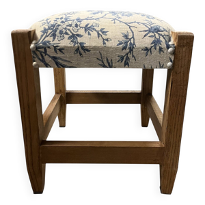 pouf carré motif vichy