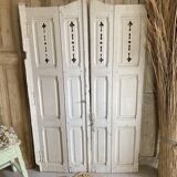 Pair of old shutters