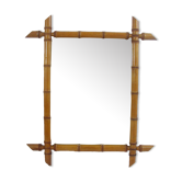 Bamboo mirror  56 x 66 cm