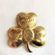 Trinket bowl decoration clover gilded bronze