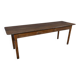 Chestnut farmhouse table, 8 to 10 covers – late 19th century