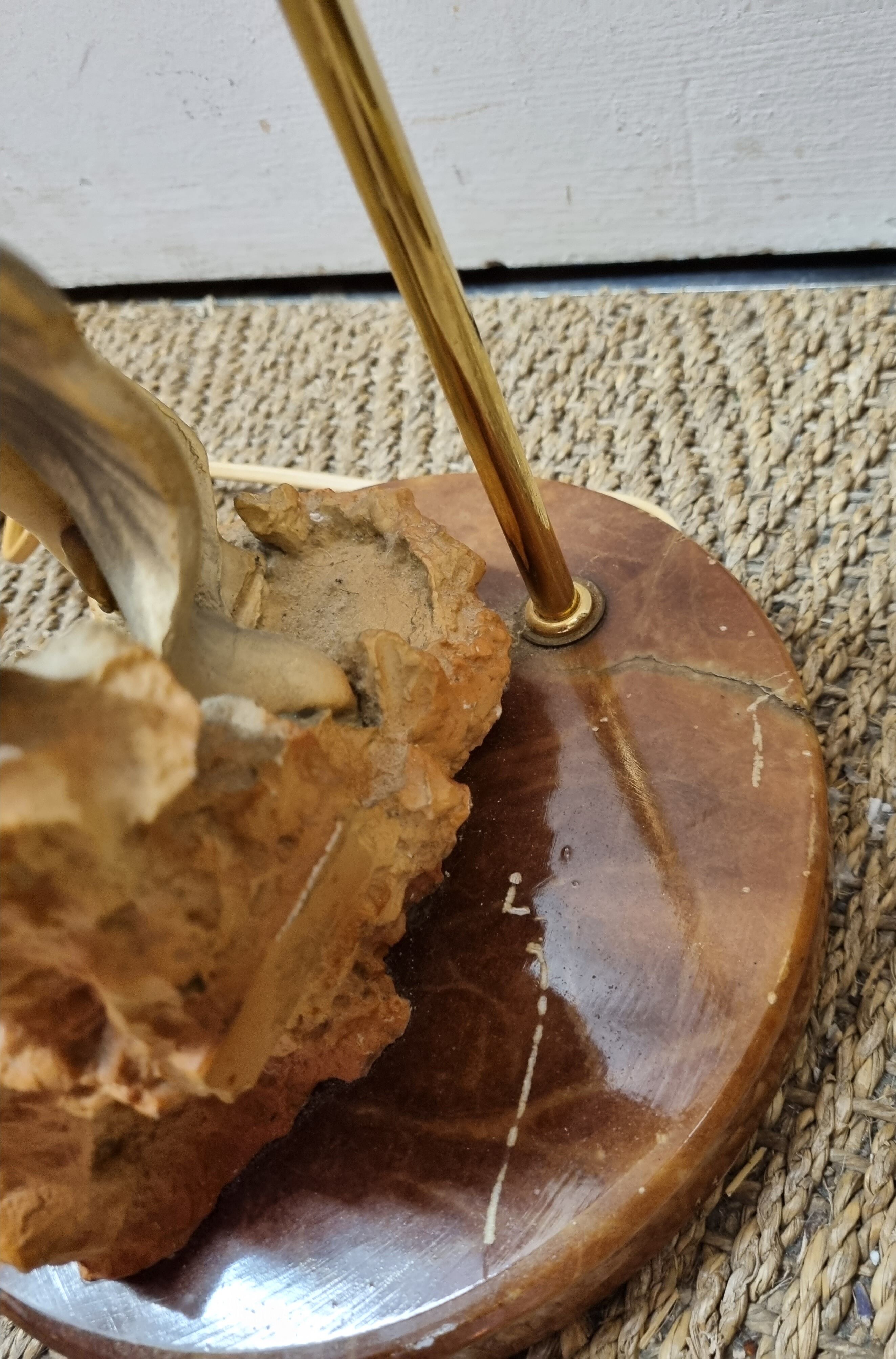 Tulip and marble dancing lamp from 1980