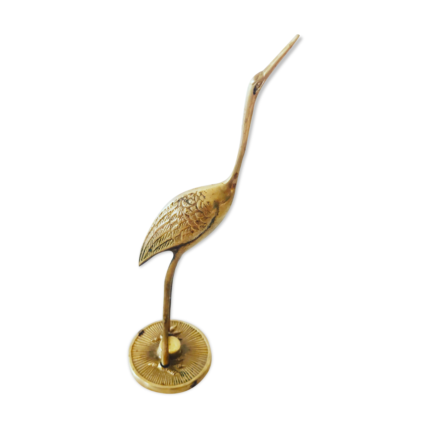 Heron brass statuette