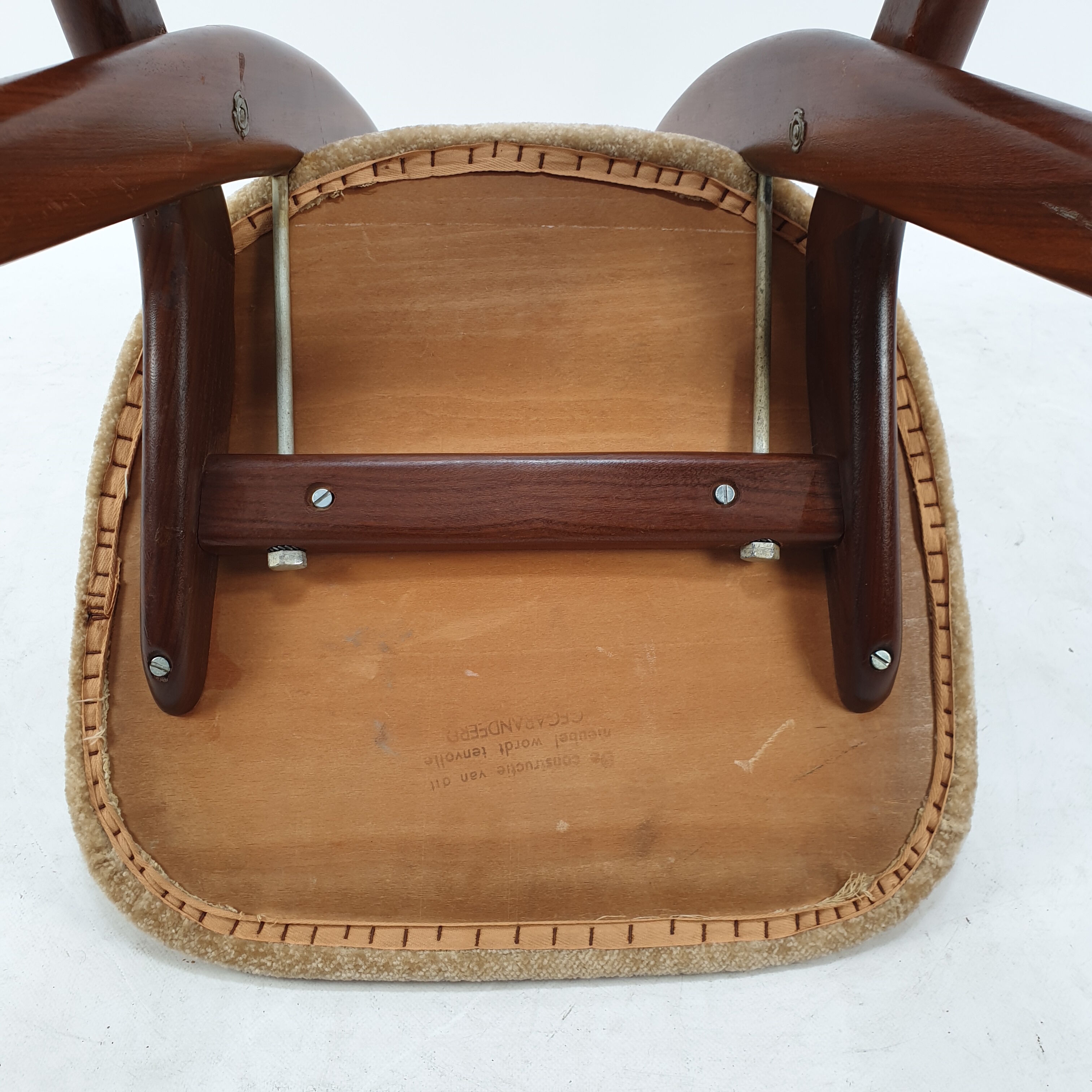 Dutch dining chair by Louis van Teeffelen for WéBé, 1950