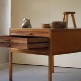 Large Danish drawing cabinet from the mid-century in pine and beech, 1960s.