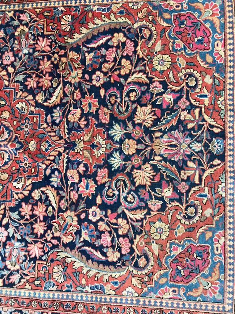 Carpet old Persian kashan done hand 136 x 201 cm