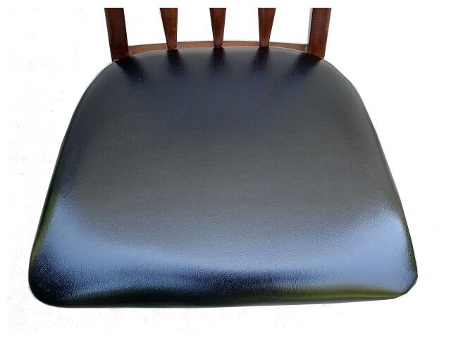 Set of 6 Danish chairs from Niels Koefoed Scandinavian EVA model 1960