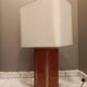 Large lamp 2 foot lights lacquered resin house style Le Dauphin