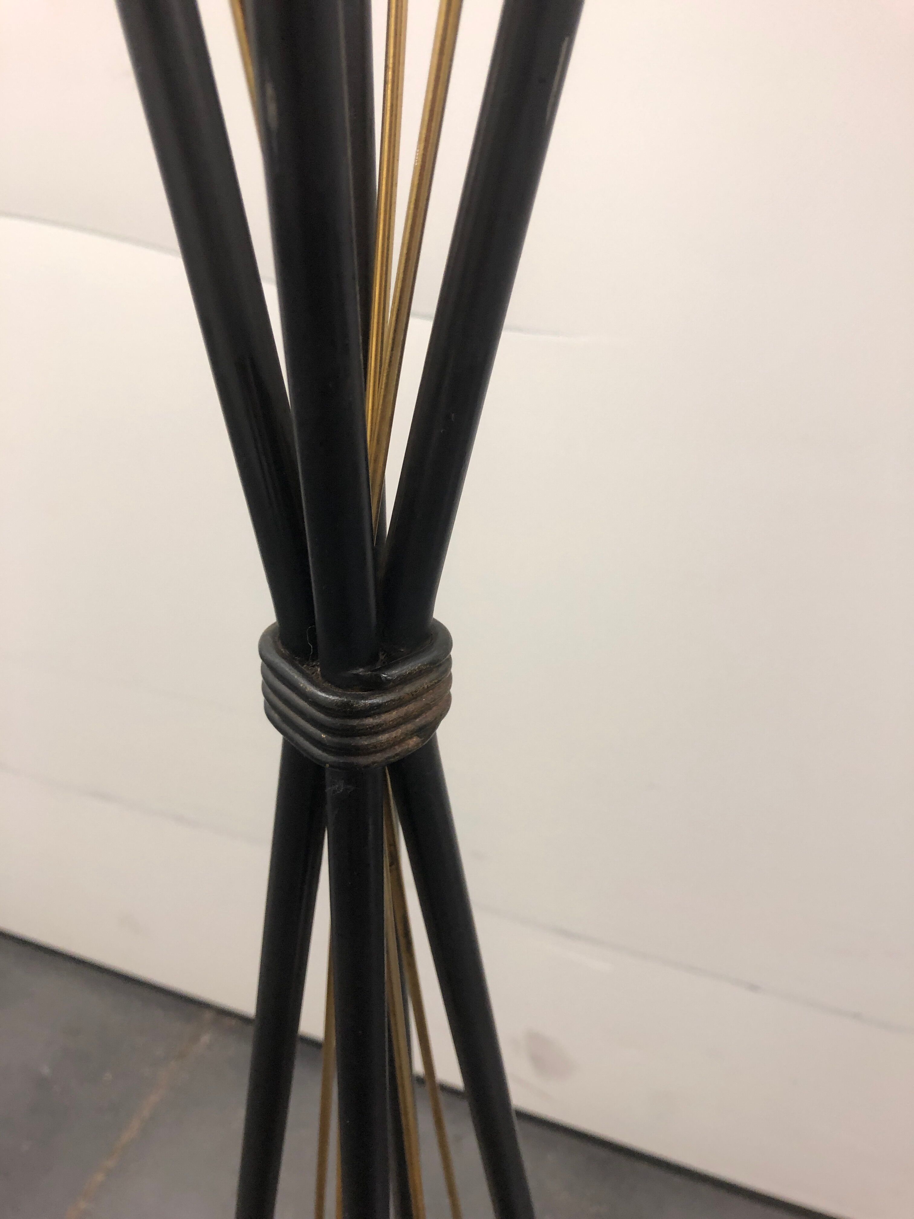 Lampadary with wheat sheaves by René Mathieu circa 1960