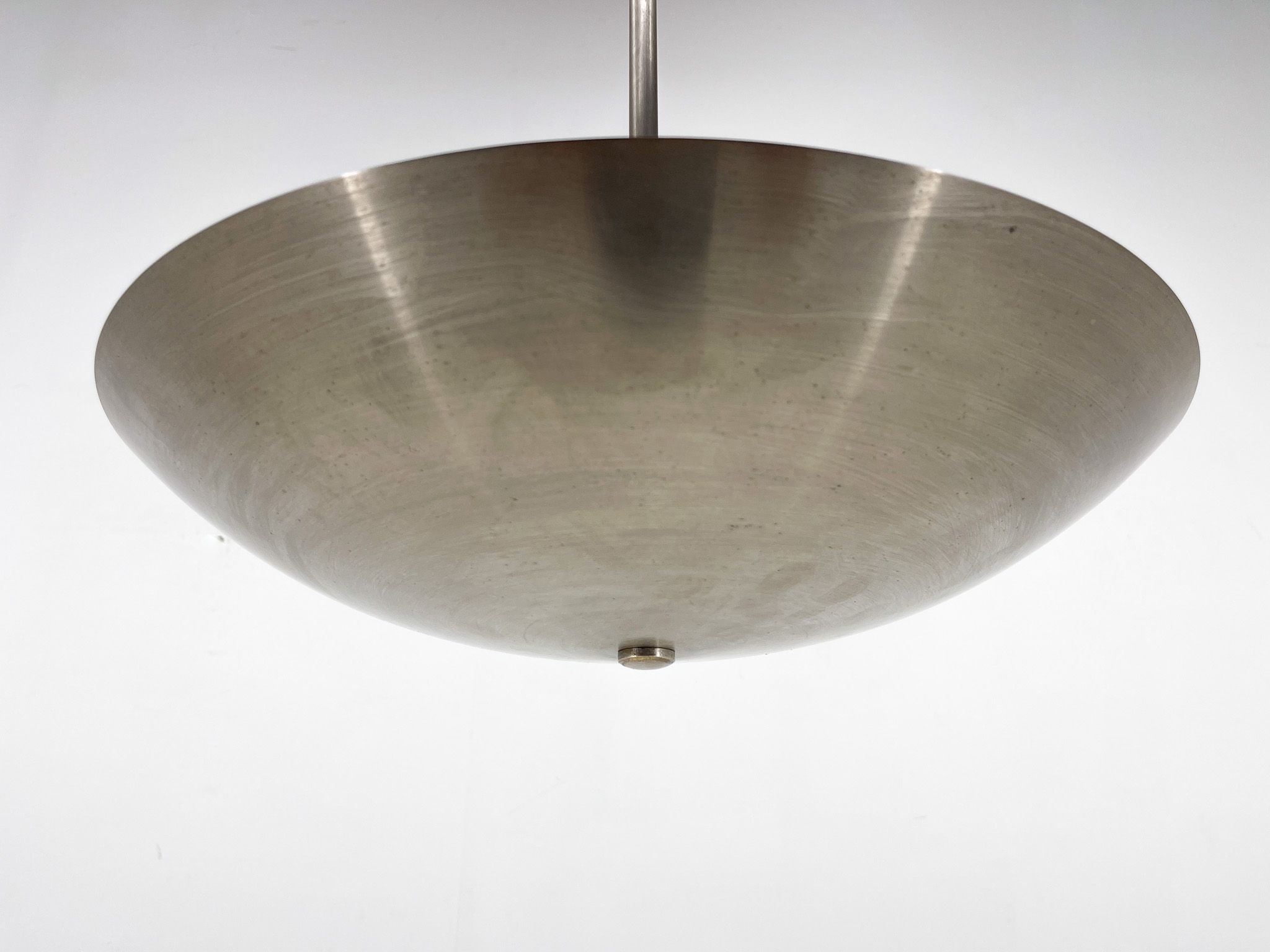 1930's Chrome Pendant Light by Designer Franta Anyz, Czechoslovakia