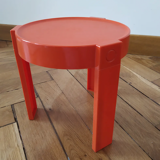 Paire de table de chevet oranges