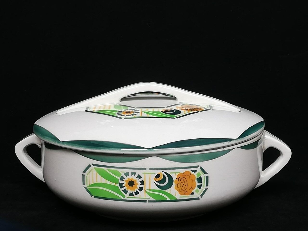 Old art deco soup dish