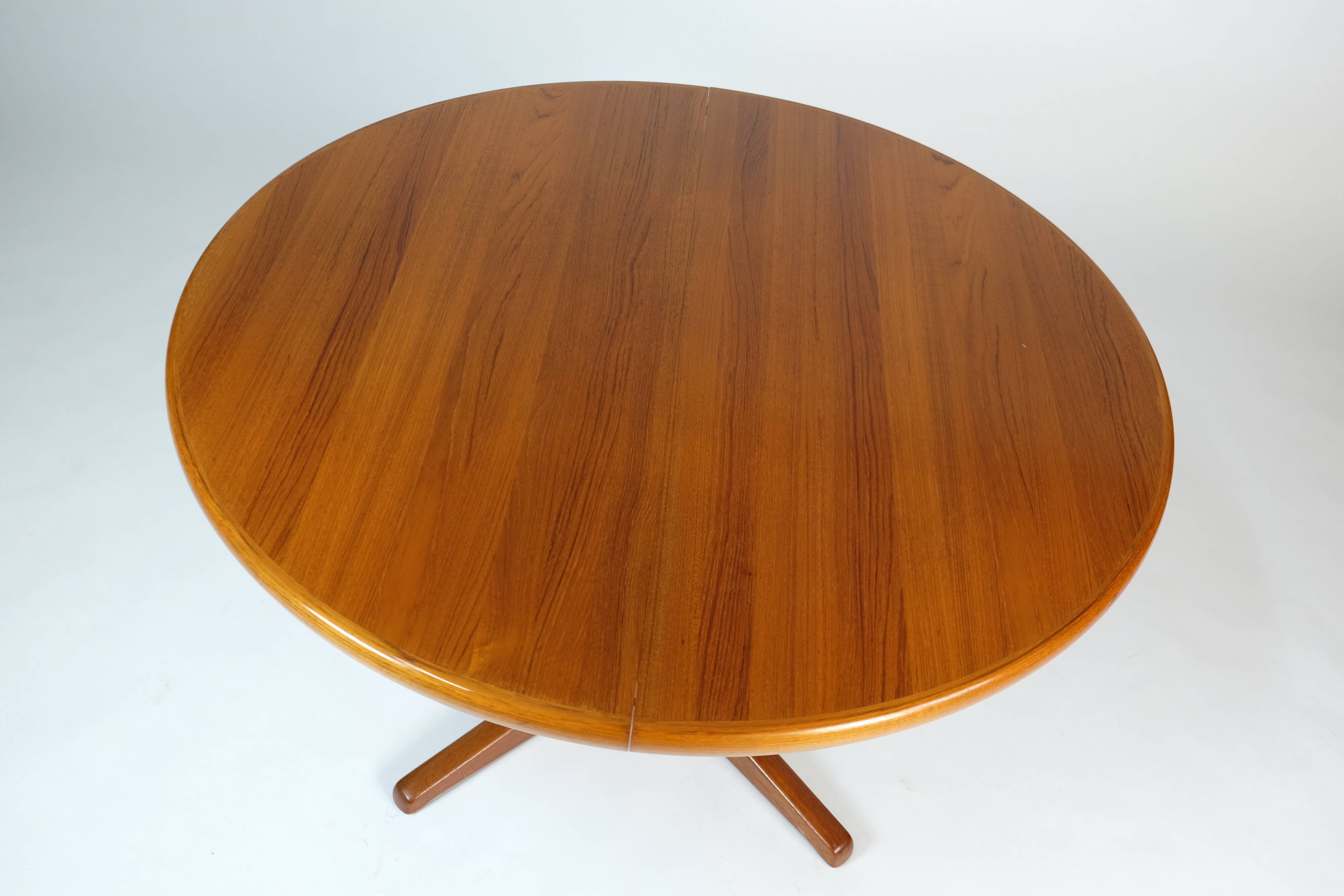 Vintage Teak Esstisch Dining Table Rund Erweiterbar Glostrup Danish Design