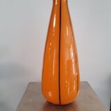 Vase en verre opaliné orange