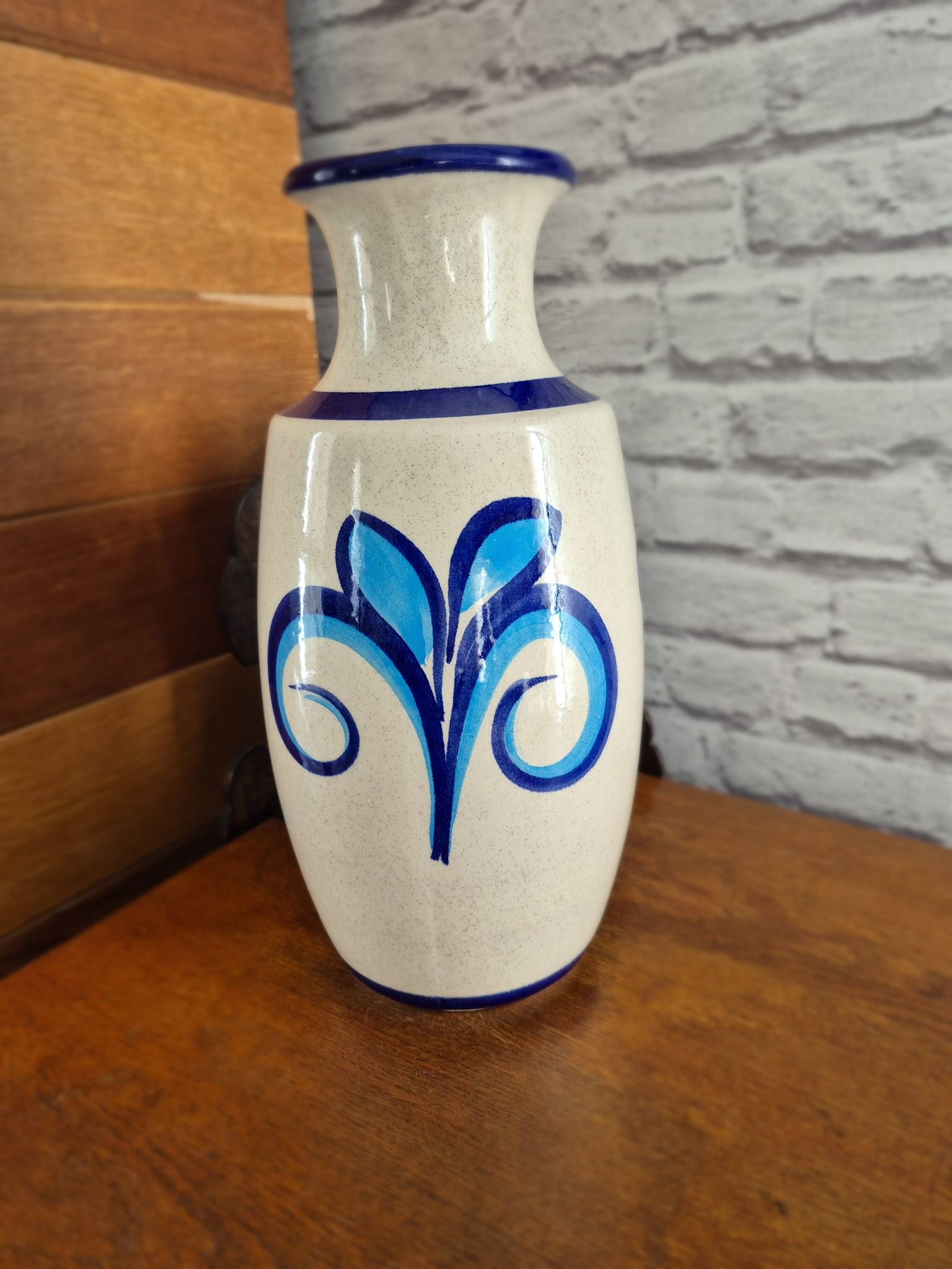 Vase vintage West Germany turquoise