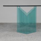 Vintage glass coffee table Italy