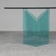 Vintage glass coffee table Italy