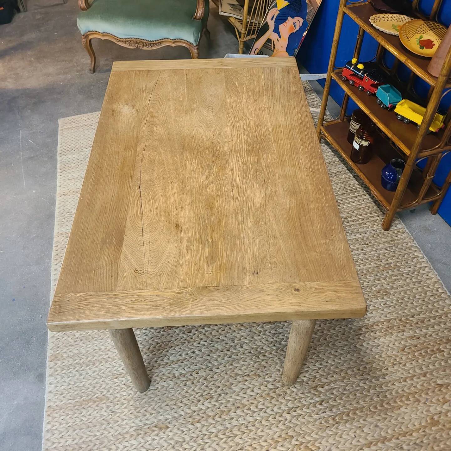 Vintage farmhouse table for kitchen or office