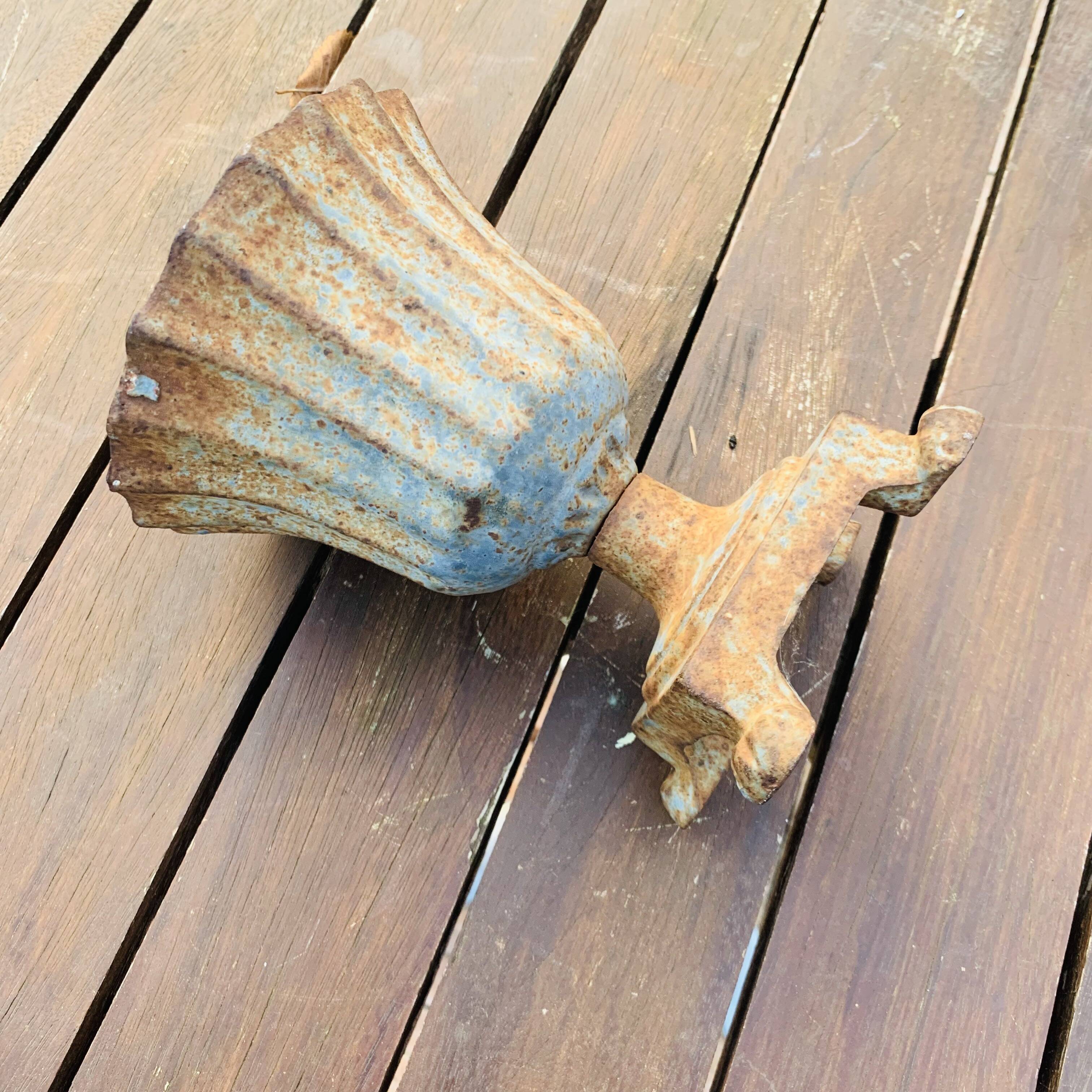 Small cast iron vase