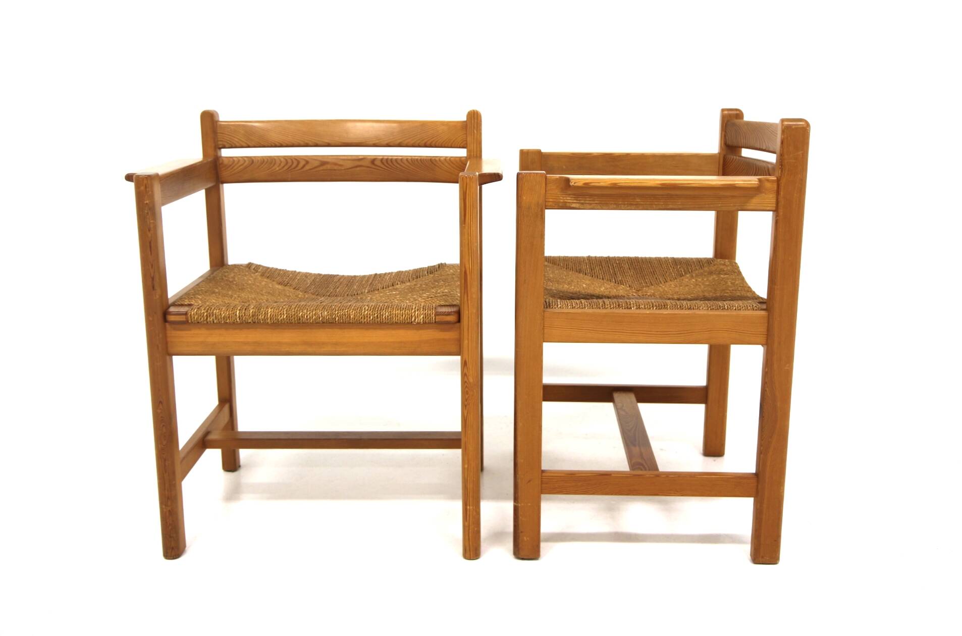 Set of 2 Scandinavian "Asserbro" armchairs, Børge Mogensen, Sweden, 1960