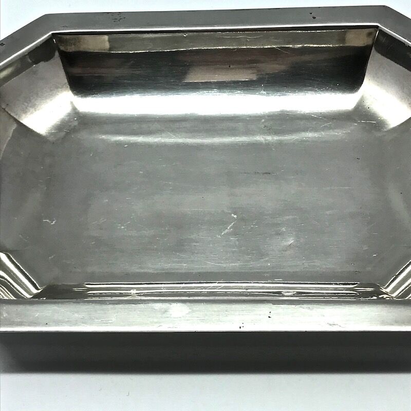 Silver metal tray