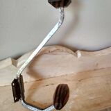 Old coat rack in metal and wood