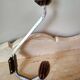 Old coat rack in metal and wood