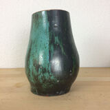 Green ceramic vase "curve"