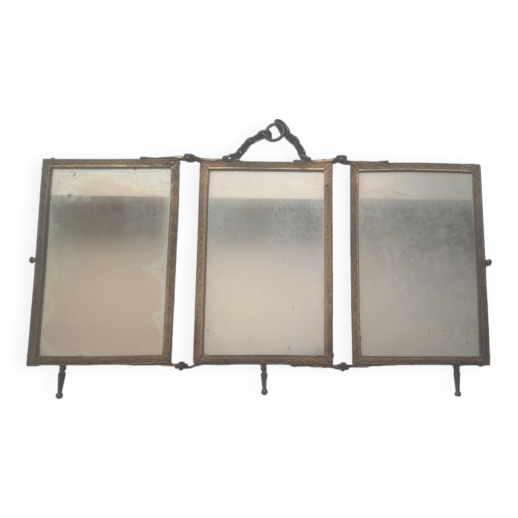 Old triptych mirror