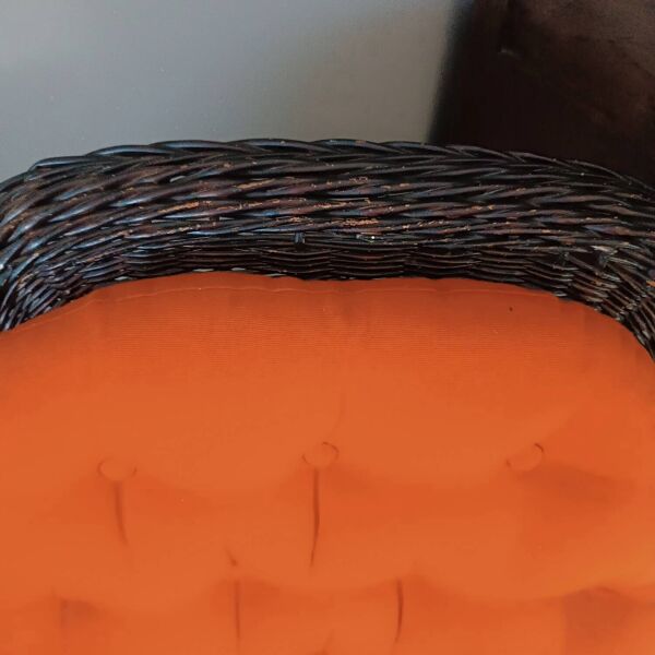 Fauteuil rotin vintage