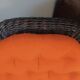 Vintage rattan armchair