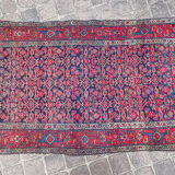 Tapis d'orient ancien fait main persan couloir bidjar 2,17 x 1,08 m