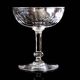 4 cut crystal champagne glasses
