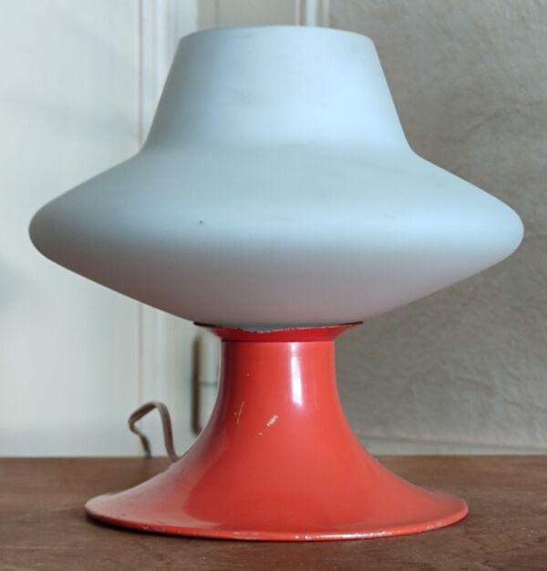 Luminaire orange vintage année 1970