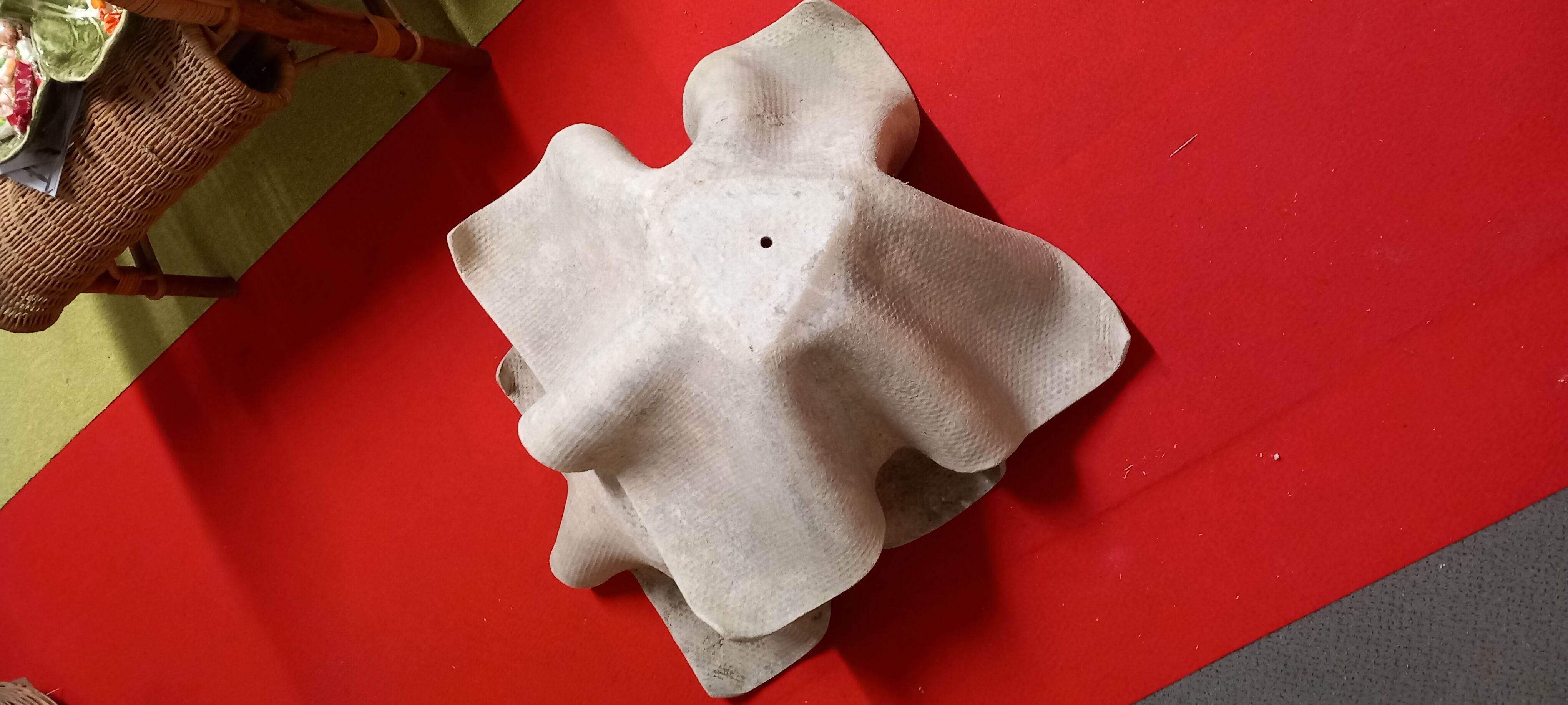 Pair of planters model handkerchief Willy Guhl, Eternit edition