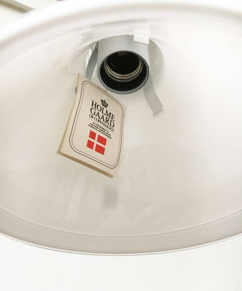 Vintage Mini Suspension Lamp P&T Danish by Michael Bang for Holmegaard, 1970s