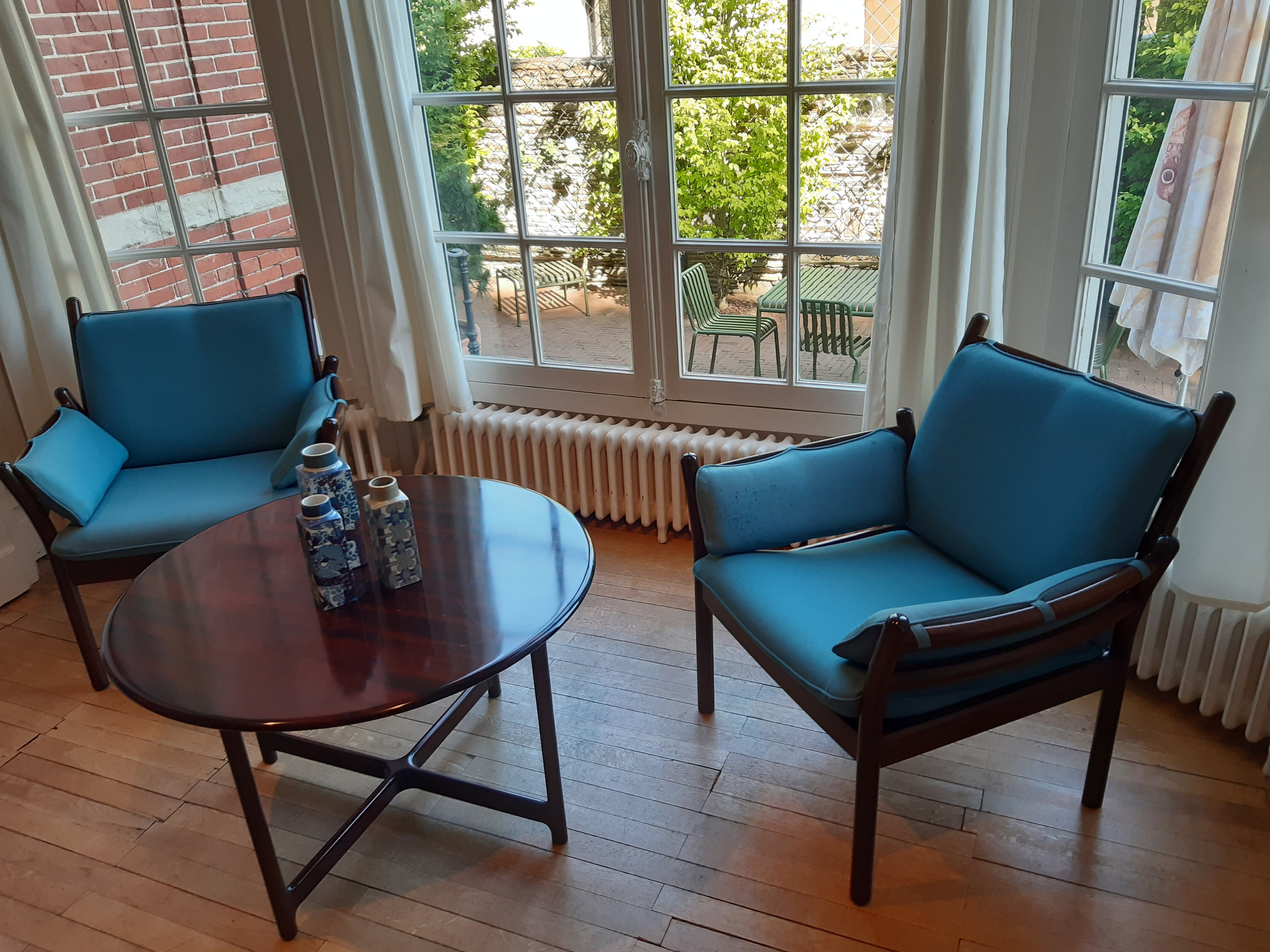 Arne Harvolsen mahogany coffee table for Rasmus Solberg