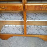 Mado low buffet, green balatum tray