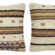 Set of 2 vintage kilim cushion covers 51x51 cm