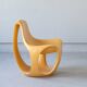 Fauteuil et Table Basse Laqué Orange par Luigi Colani, 1970s, Set de 2