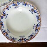 3 vintage soup plates from Moulin des Loups et Hamage, St Gast model 220525