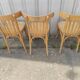 4 bistro chairs  blond wood